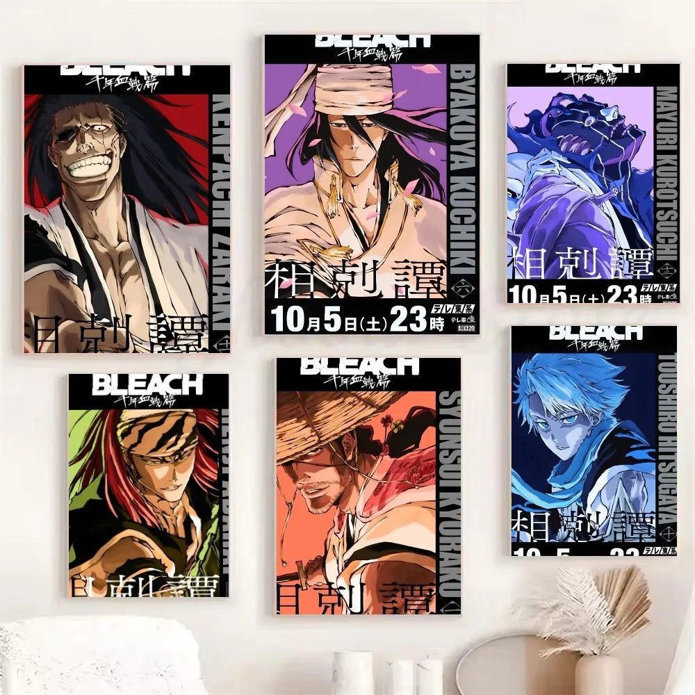 Bleach Anime Poster Wall Art Print for Bedroom, Gaming Room, or Home Decor