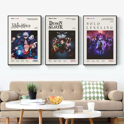 Minimalist Anime Card Poster