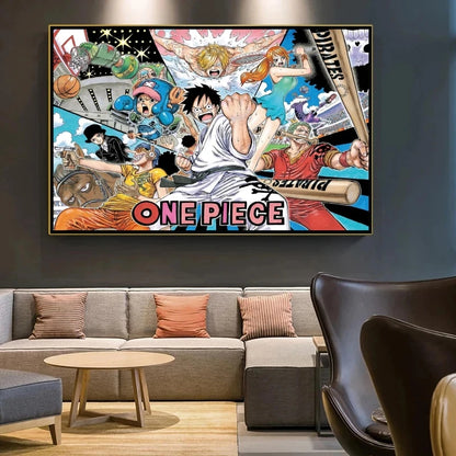 One Piece Luffy Poster Home Decor