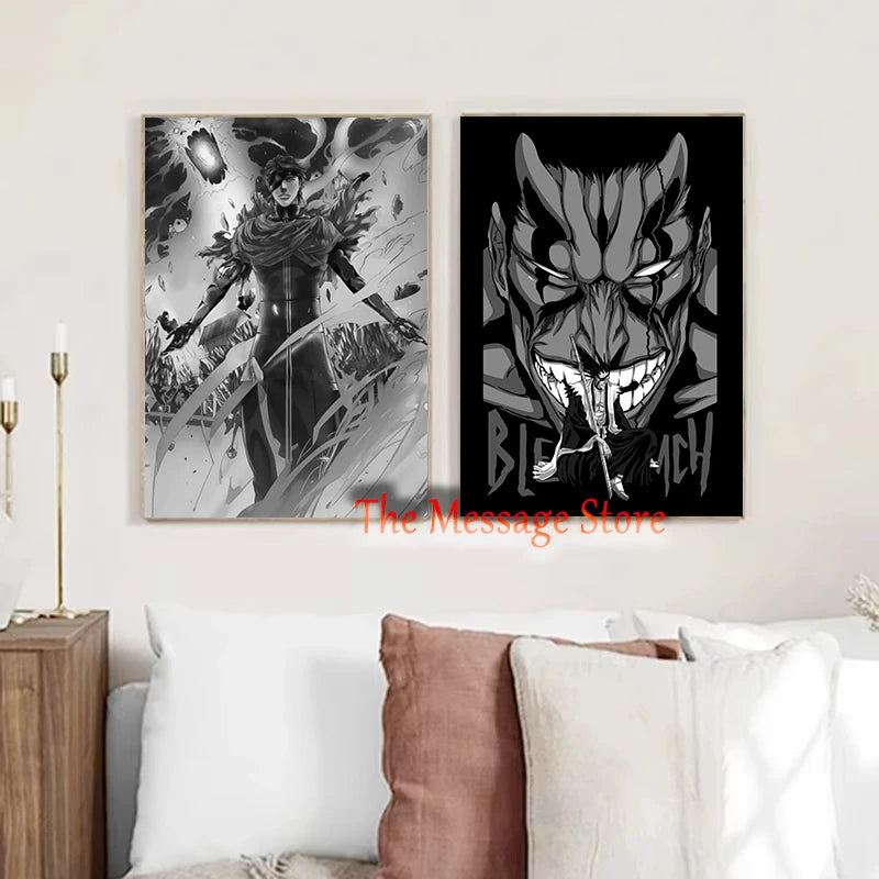 Bleach Black and White Posters