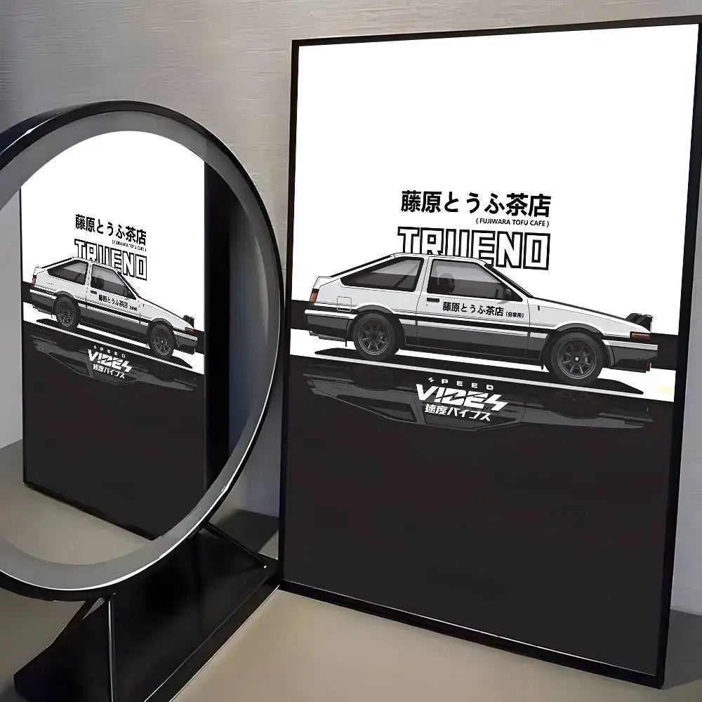 80s Initial D AE86 Posters
