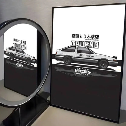 80s Initial D AE86 Posters