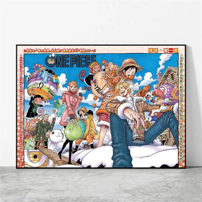 One Piece Luffy Poster Home Decor