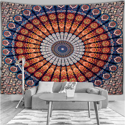 Mandala Style Bohemian Tapestry - Boho Wall Hanging