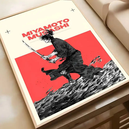 Vagabond Anime Poster Sticker