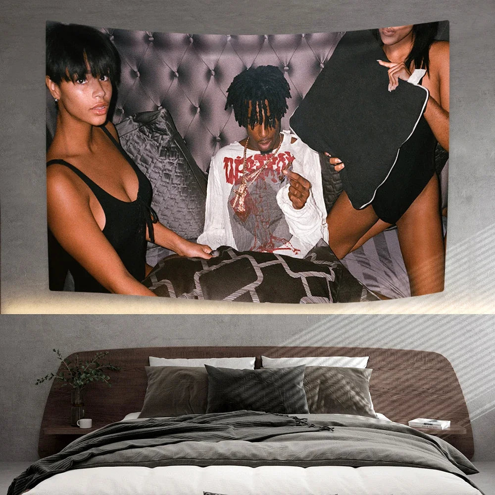 Playboi Carti Rapper Tapestry - Hip Hop Wall Decor