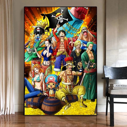 One Piece Luffy Canvas Posters
