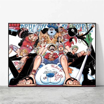 One Piece Luffy Poster Home Decor