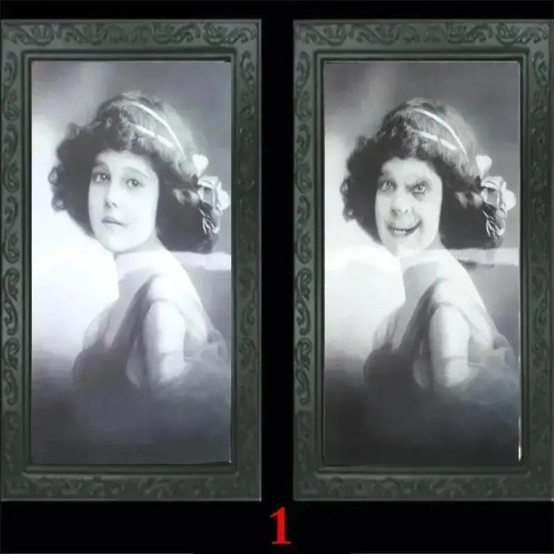 Haunted 3D Ghost Portrait Frame Halloween Décor