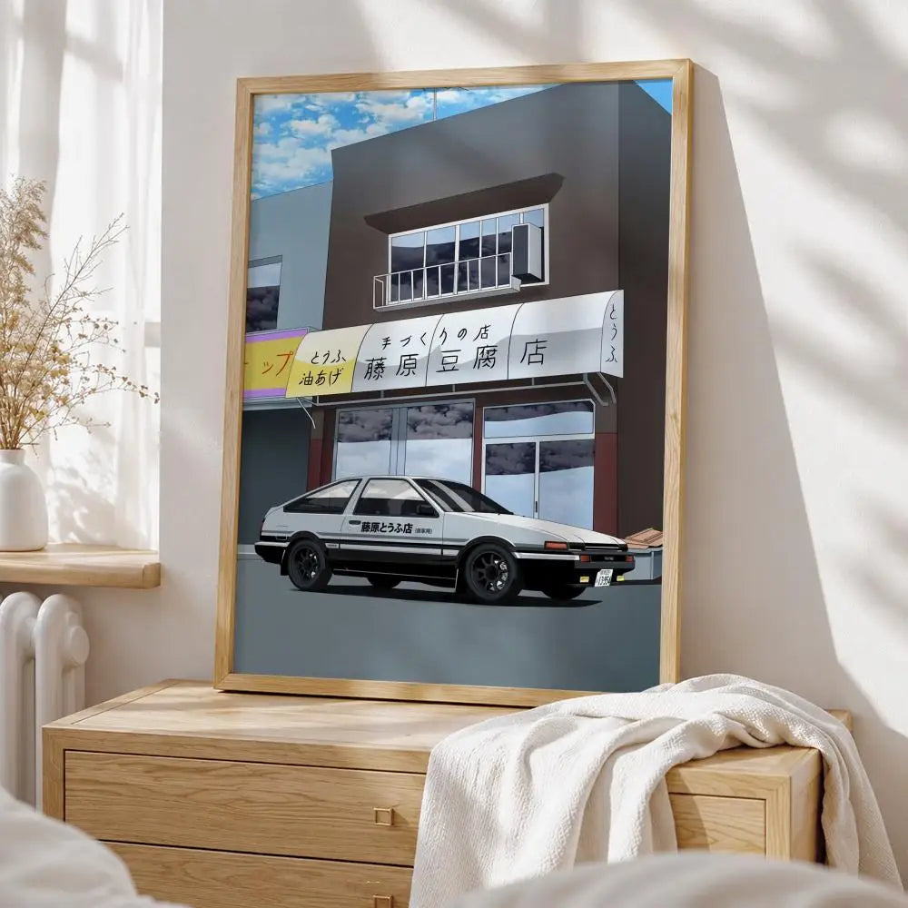 Retro AE86 Racing Posters