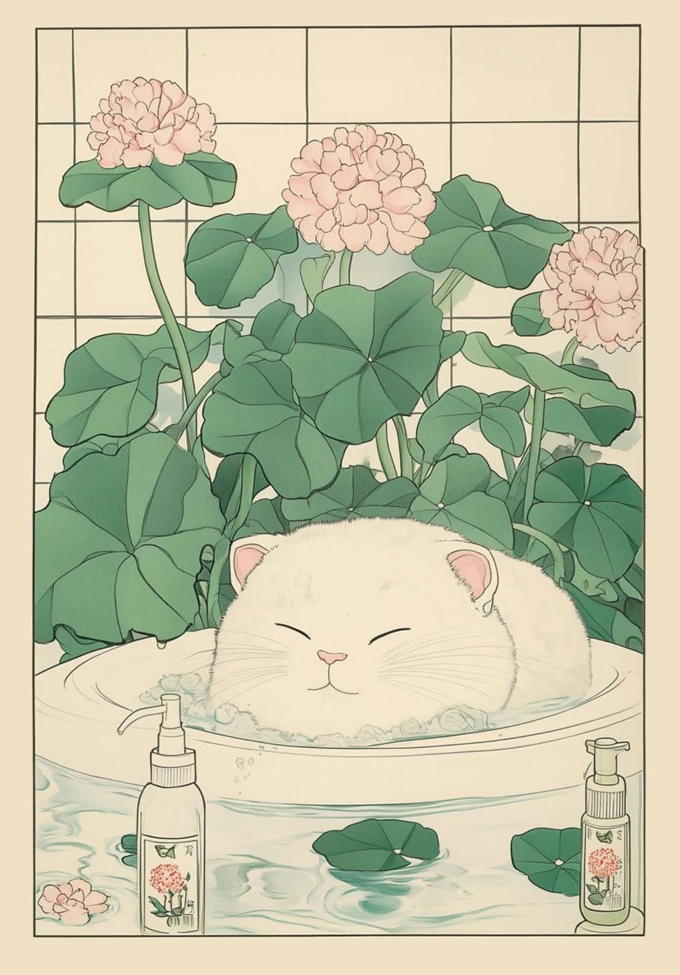 Japanese Cat Aesthetic Home Decor
