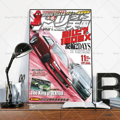 Vintage Japanese Racing Car Posters