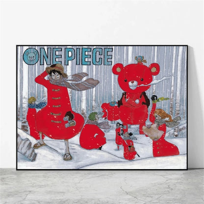 One Piece Luffy Poster Home Decor