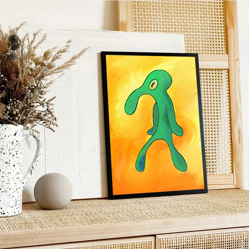 Squidward Art Posters