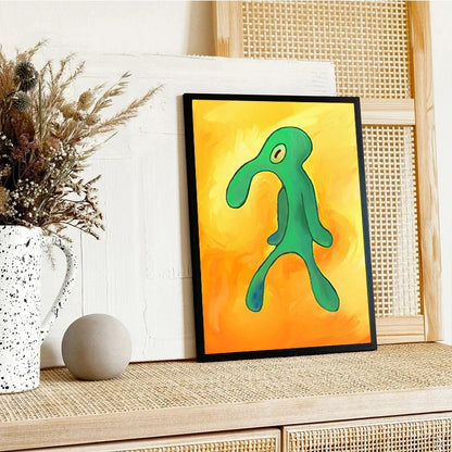 Squidward Art Posters