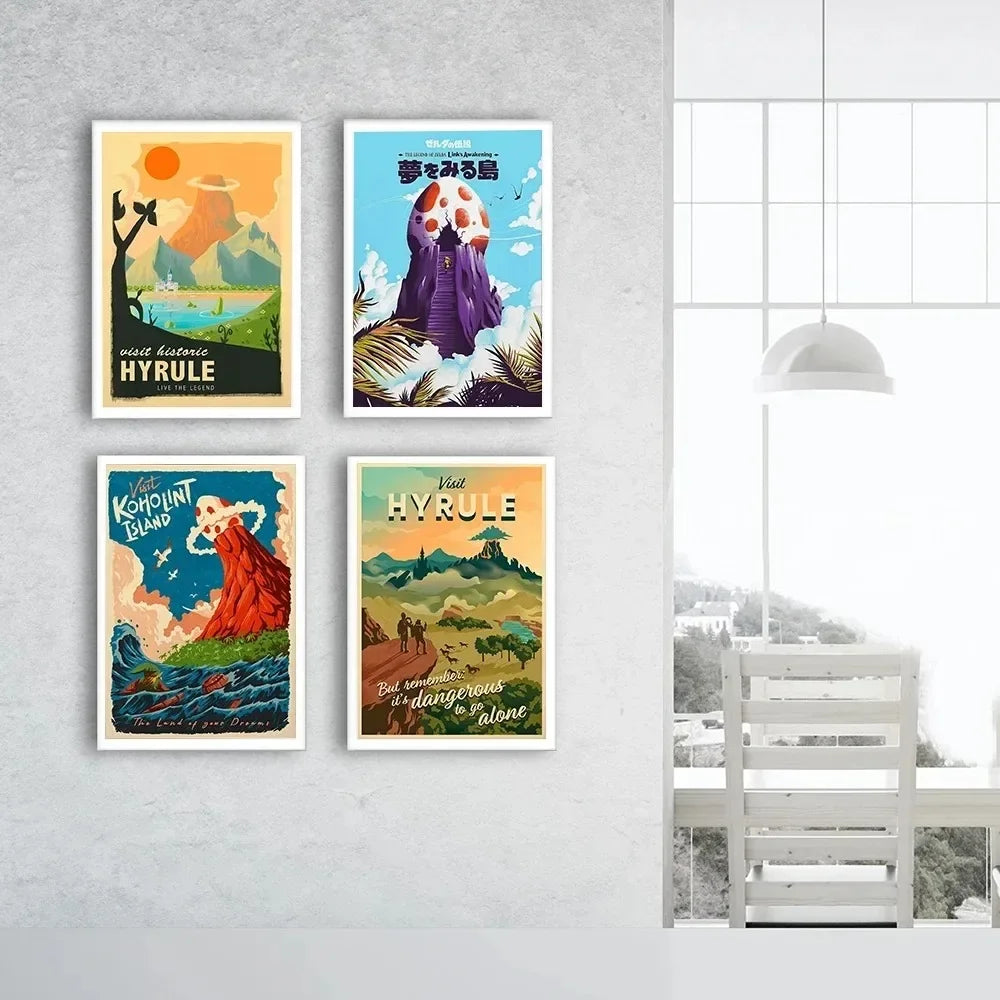 Zelda Landscape Posters - Gaming Wall Art