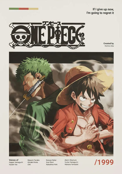 Minimalist Anime Card Poster