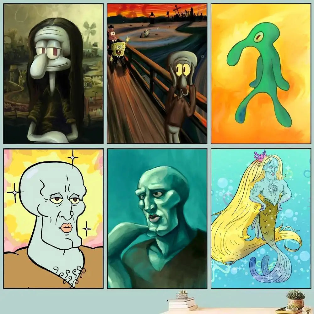 Cartoon Squidward Tentacles Poster