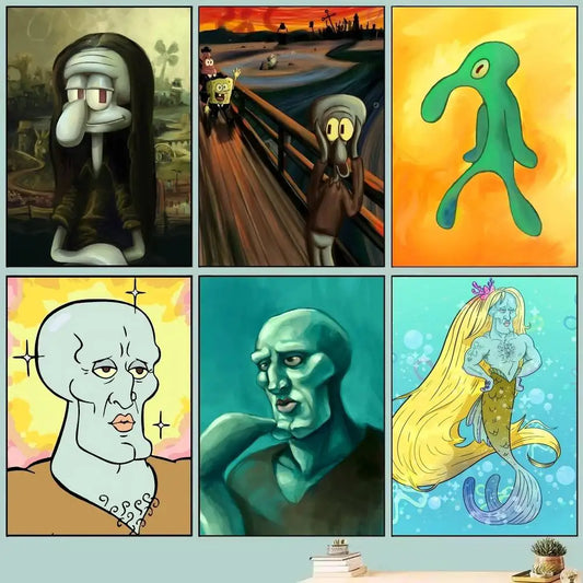 Cartoon Squidward Tentacles Poster