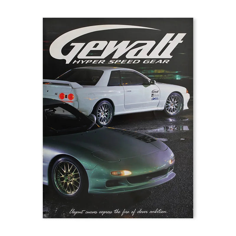 80s Gtr 80S Retro Japanese Cars GTR JDM Racing Magazine Cover Posters – Threadline