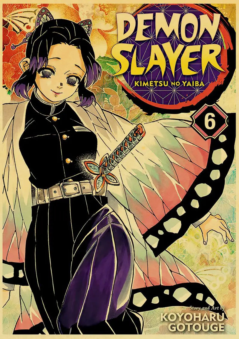 Demon Slayer Retro Posters