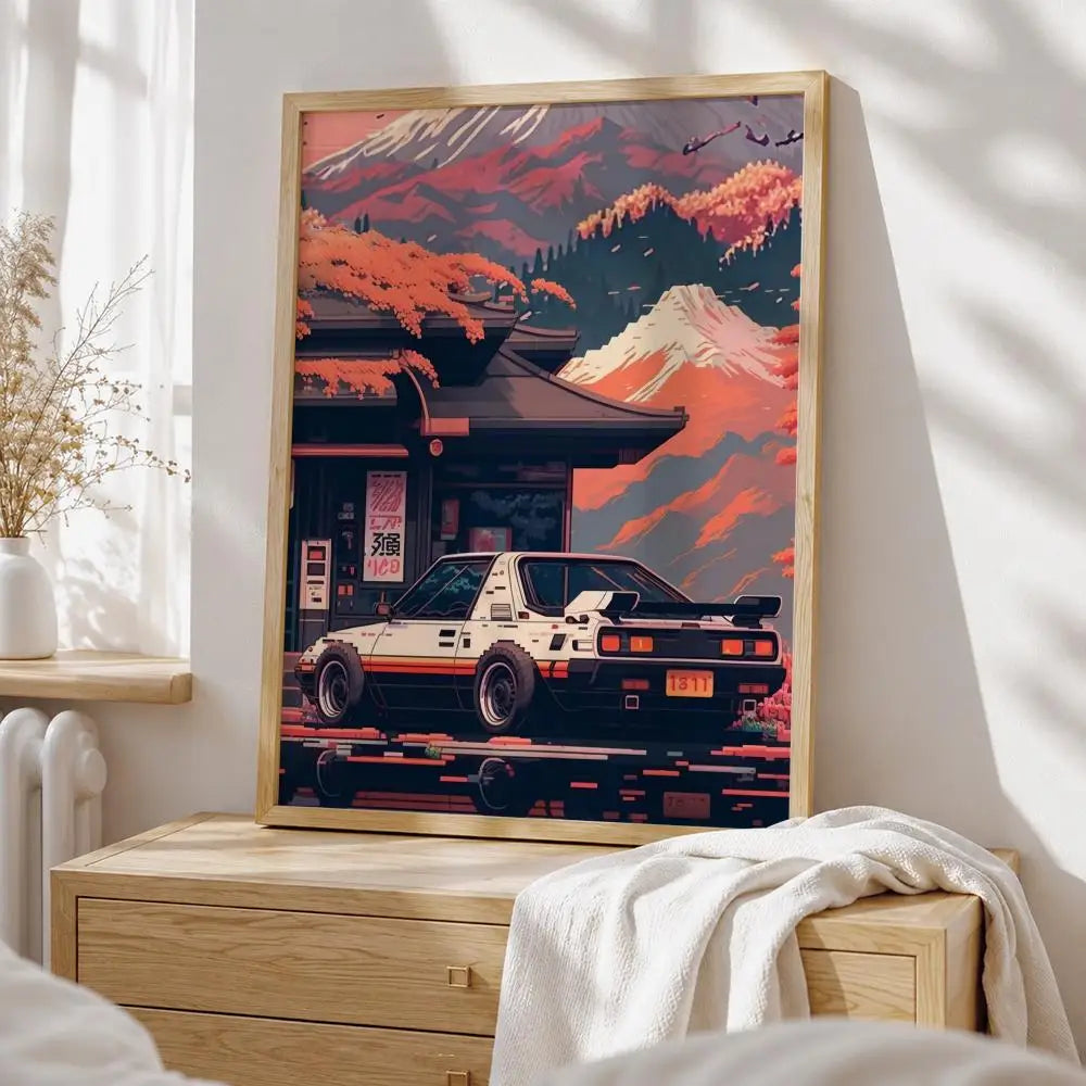 Retro AE86 Racing Posters