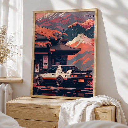 Retro AE86 Racing Posters