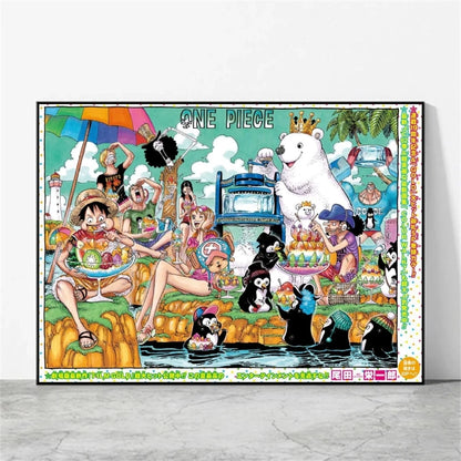 One Piece Luffy Poster Home Decor