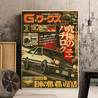 JDM Vintage Car Posters