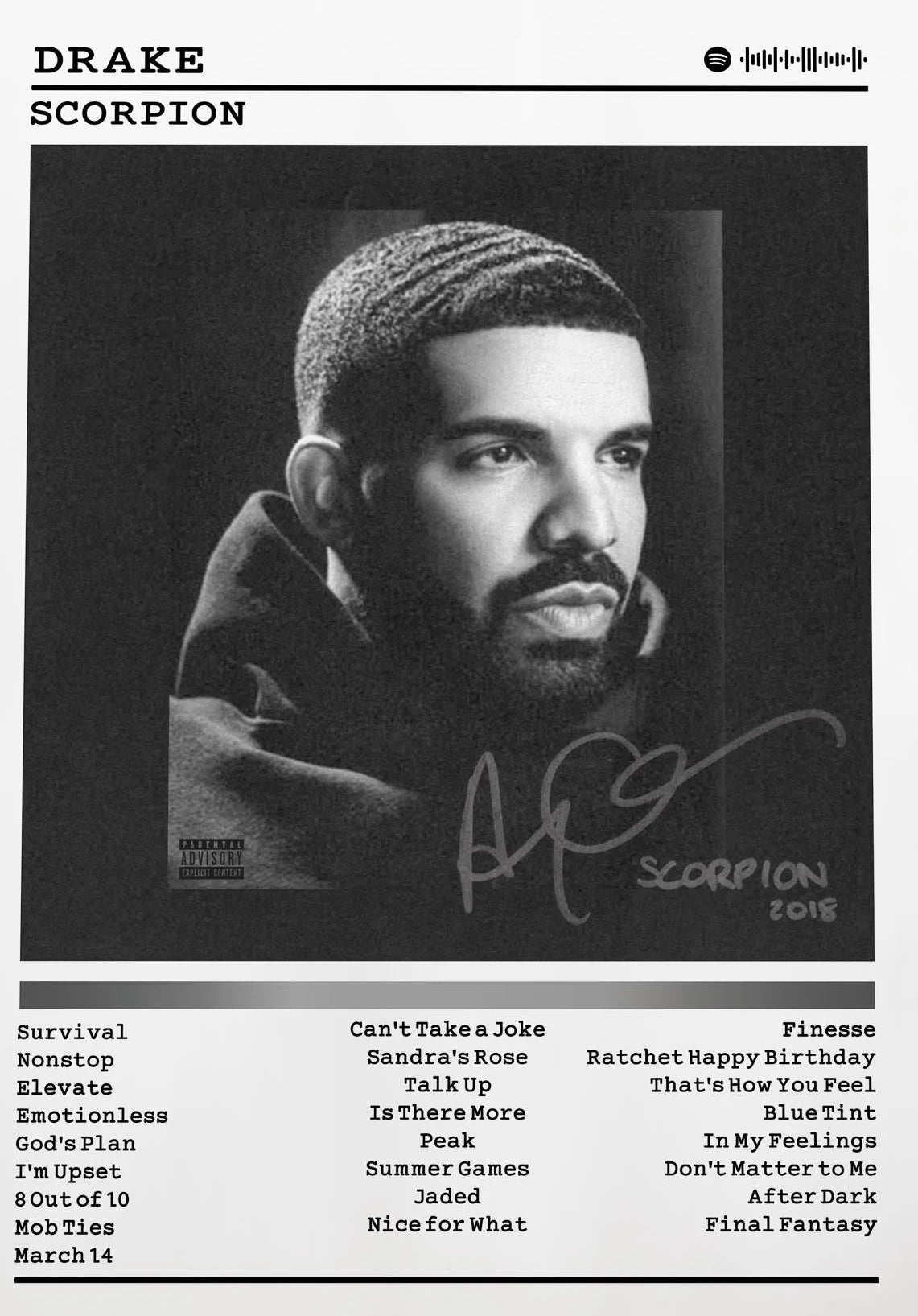 Drake Album Poster