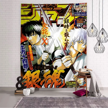Gintama Anime Wall Tapestry - Japanese Comedy Manga