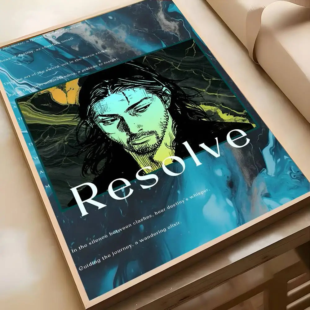 Vagabond Anime Poster Sticker