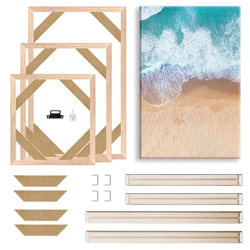 Canvas Wood Wall Frame - Multi Size Display