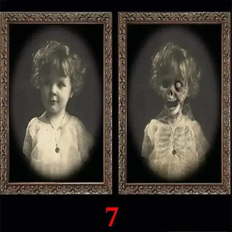 Haunted 3D Ghost Portrait Frame Halloween Décor