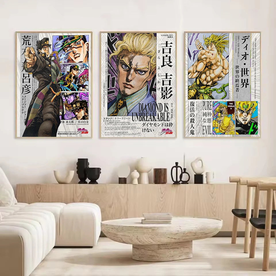 Retro Classic Japanese Manga Series Posters