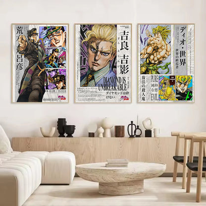 Retro Classic Japanese Manga Series Posters