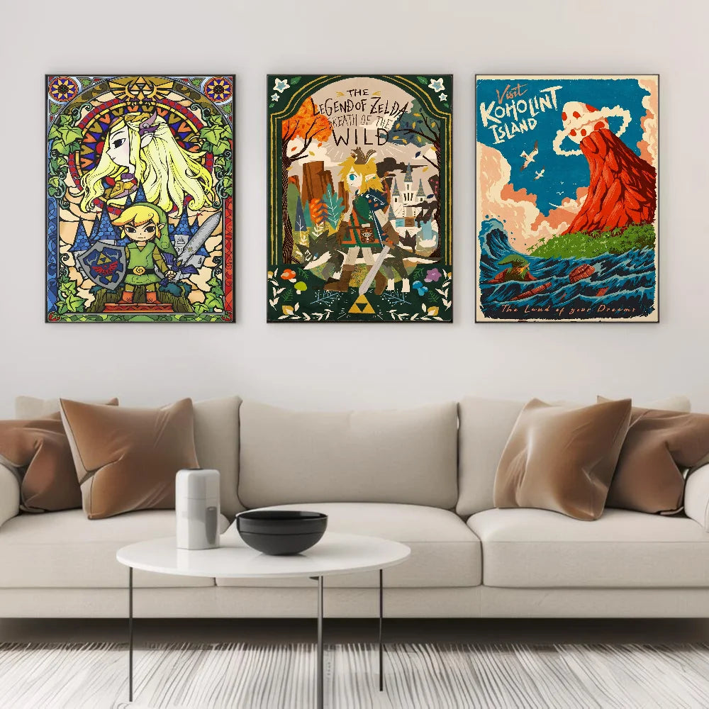 Legend Of Zelda Poster Art Wall Murals Decor