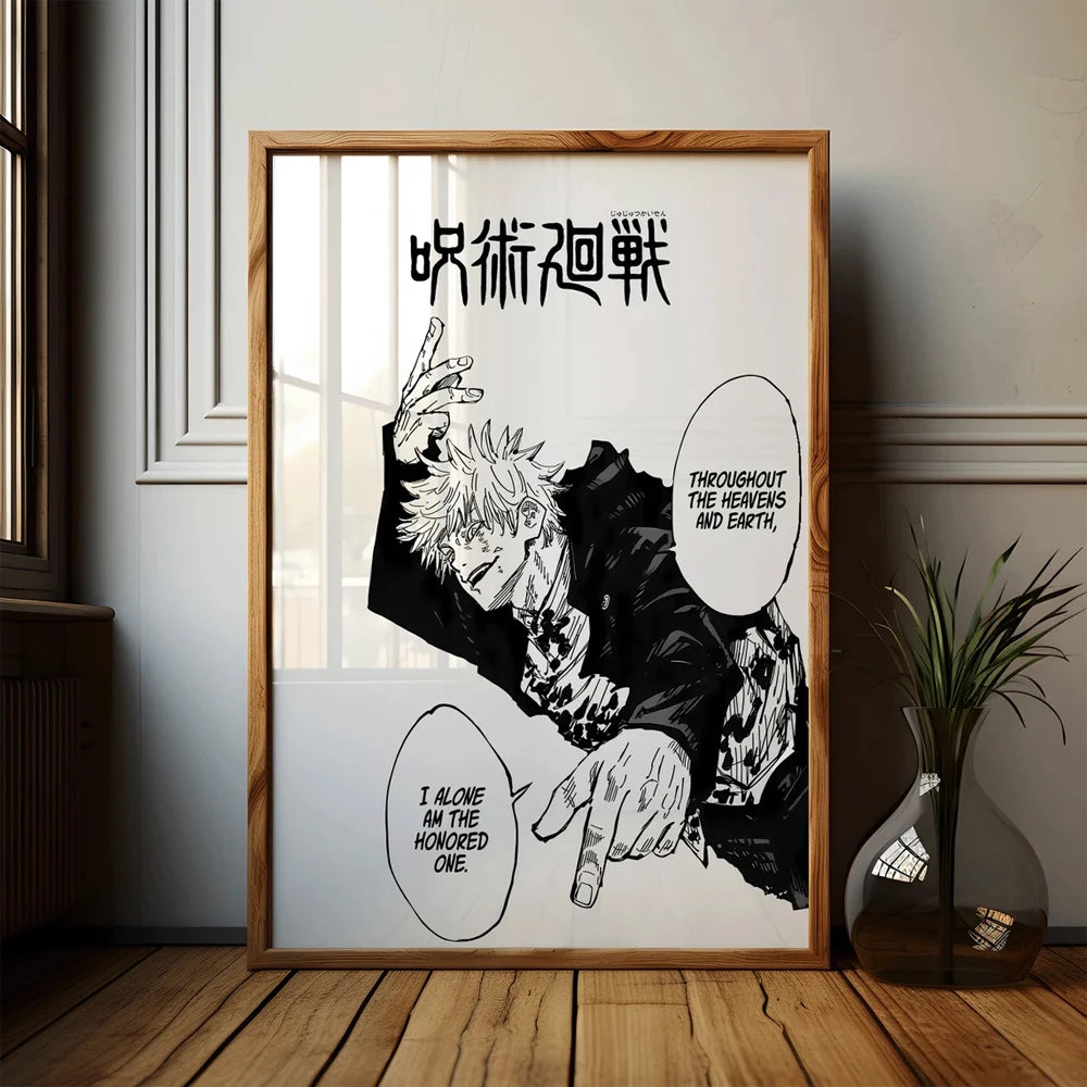Minimalist Jujutsu Kaisen Posters