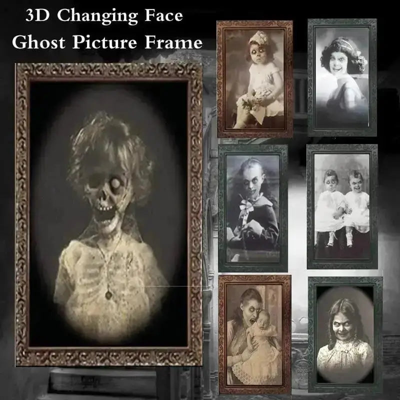 Haunted 3D Ghost Portrait Frame Halloween Décor