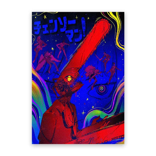 Chainsaw Man Street Art Posters