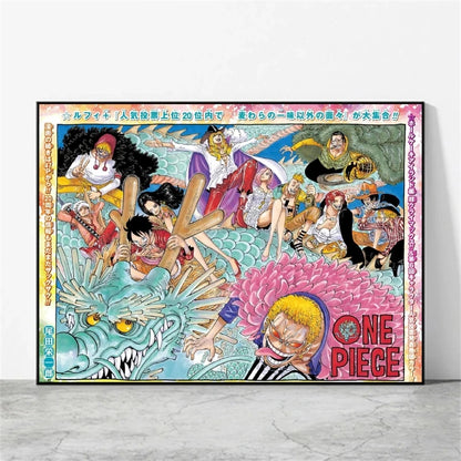 One Piece Luffy Poster Home Decor