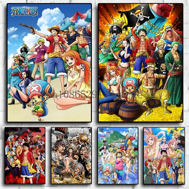 One Piece Luffy Canvas Posters