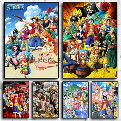 One Piece Luffy Canvas Posters