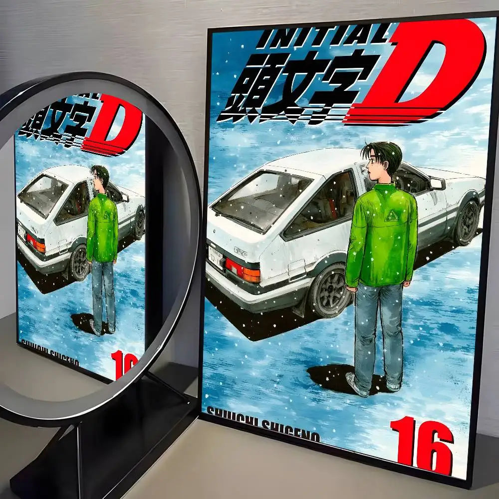 Initial D AE86 Canvas Posters