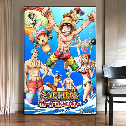 One Piece Luffy Canvas Posters