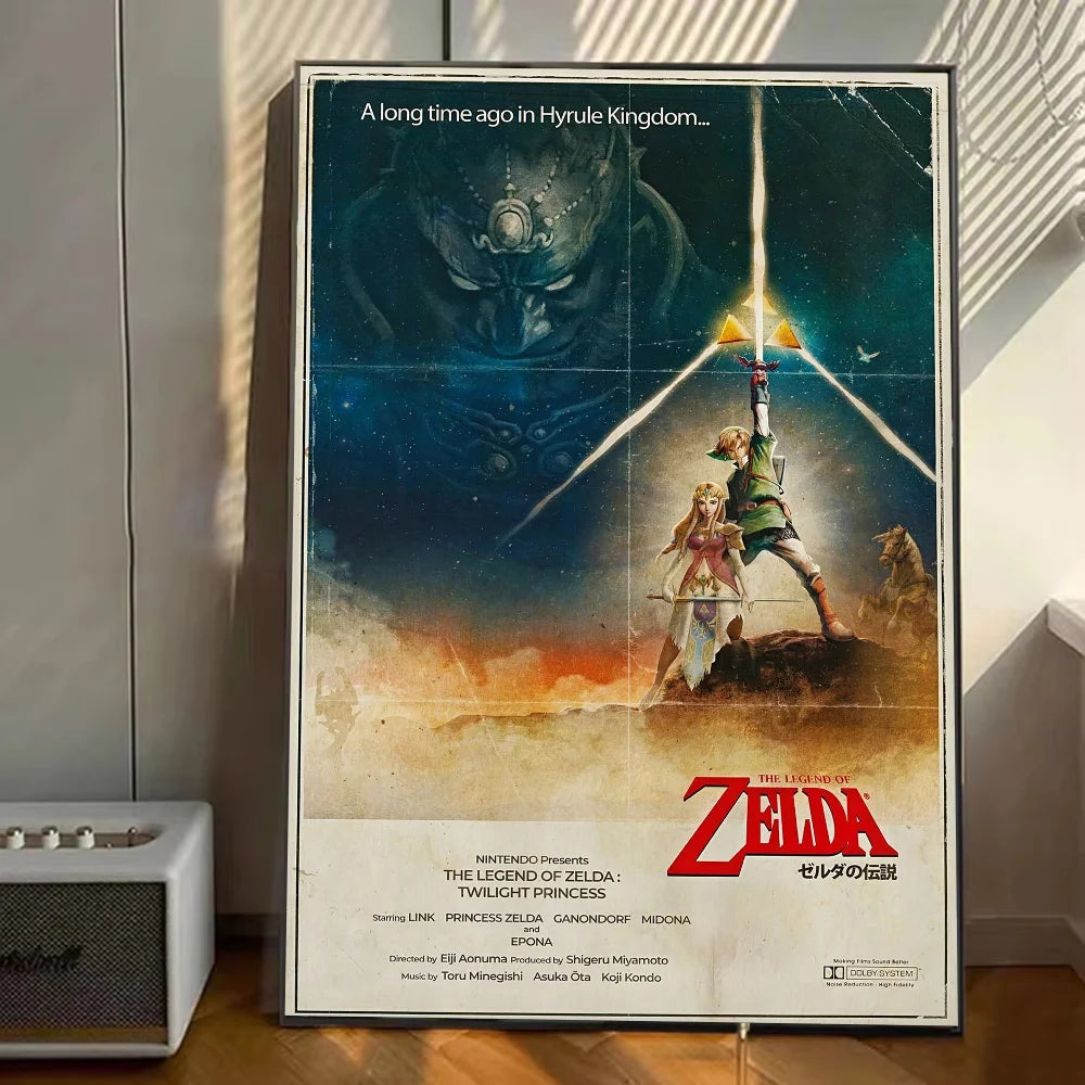Legend Of Zelda Poster Art Wall Murals Decor