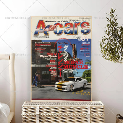 Japan Auto Magazine Cover Posters