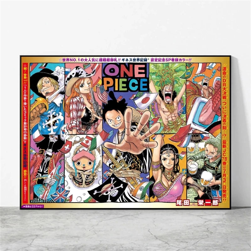 One Piece Luffy Poster Home Decor
