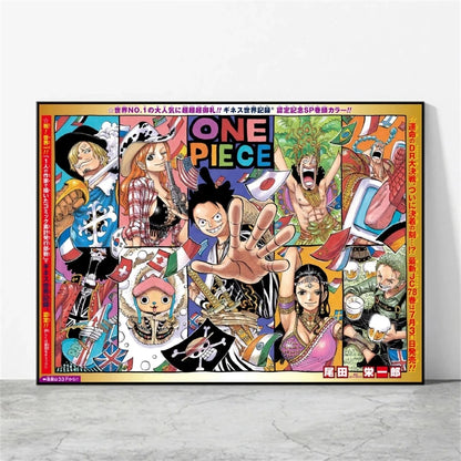 One Piece Luffy Poster Home Decor