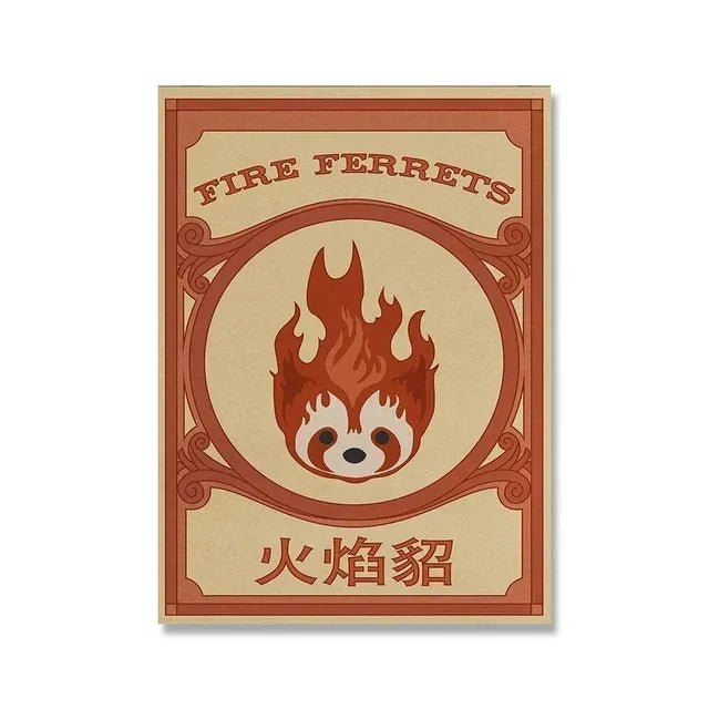 Retro Avatar The Last Airbender Poster